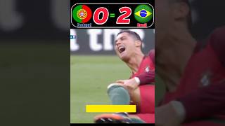 Ronaldo Vs Brazil | Very Sadness World Cup Match Highlights #shorts #shortsviral #wolrdcup #ronaldo