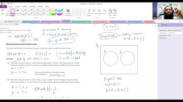 1 Probability Explanation part 1   including past paper Q3