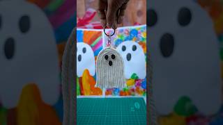 Halloween Keychain Making 👻 Macrame Ghost Craft Tutorial🎃 #Halloween2025 #DIYHalloween #SpookyDIY