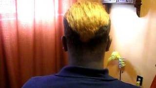 Hair Coloring / Mohawk Short Hair Cut 2 of 3