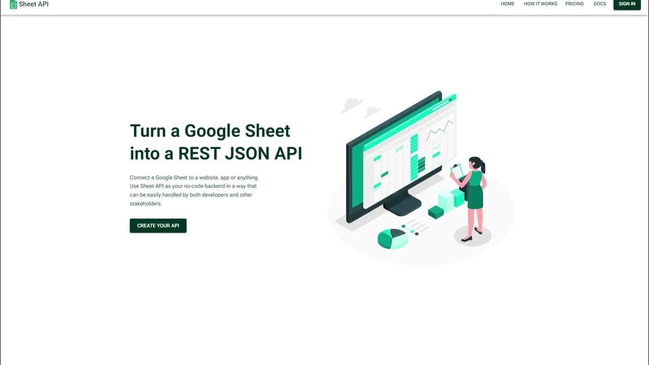 Sheet API Turn your SpreadSheets Into APIs YouTube