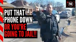 Police tried to stop a copwatcher from filming them, this is what happened when he pushed back