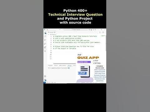 prepare python technical interview questions and 1 project quiz app ...
