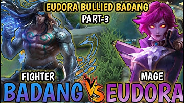 EUDORA BULLIED BADANG IN RANK GAME PART-3 || EUDORA GAMEPLAY S || MOBILE LEGEND