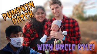 NOAH'S FIRST PUMPKIN PATCH (only at 4 weeks old!)