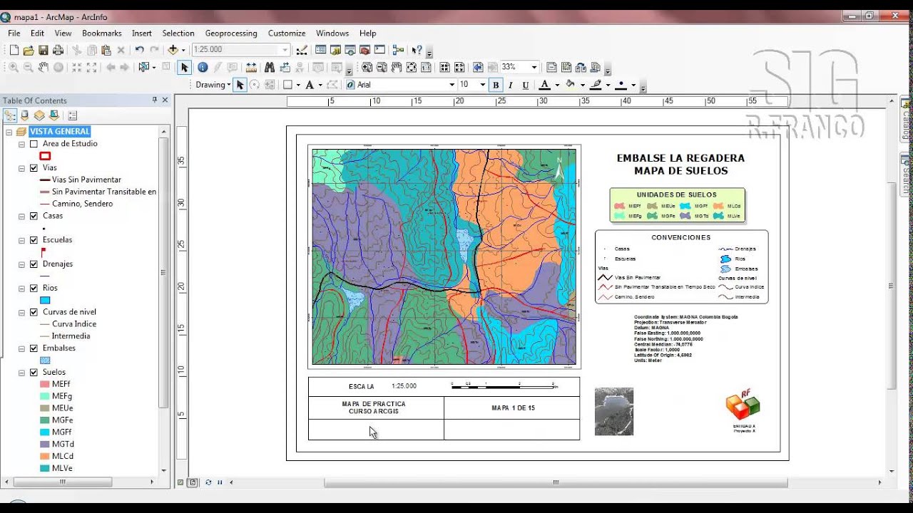 Tutorial ARCGIS Cap.5-12 Layout Insertar Texto Dinámico - YouTube