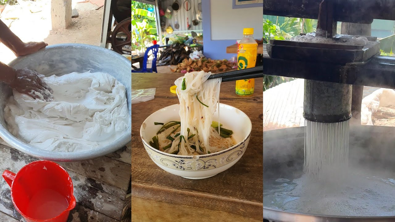 How to make Yummy Rice NoodleEating With Mud Fish Chili Sauce Recipe