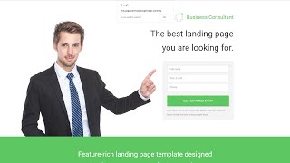 Business & Services Responsive Landing Page Template by RockThemes - 53788
