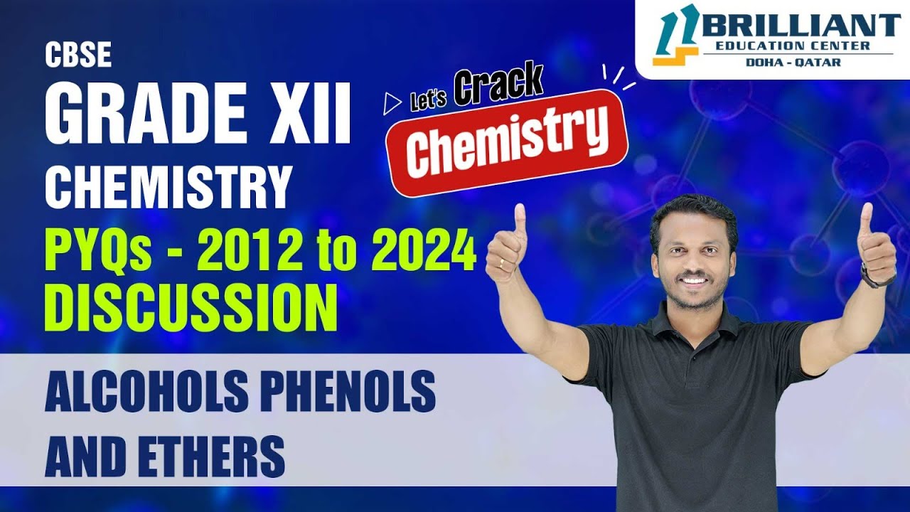 CBSE 12 Chemistry PYQs | Alcohols Phenols and Ethers | CBSE 12 Previous Year Questions 2012 - 2024