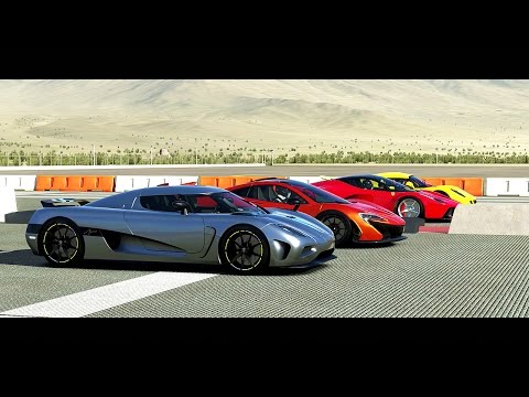 Forza 5 Drag Race: Koenigsegg AGERA vs. Ferarri LaFerrari vs. McLaren P1 vs. Hennessey Venom GT