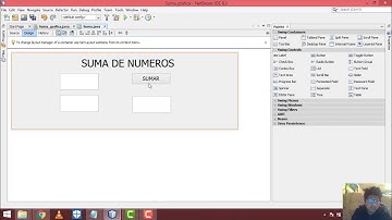 Suma de números en modo gráfico, lenguaje java