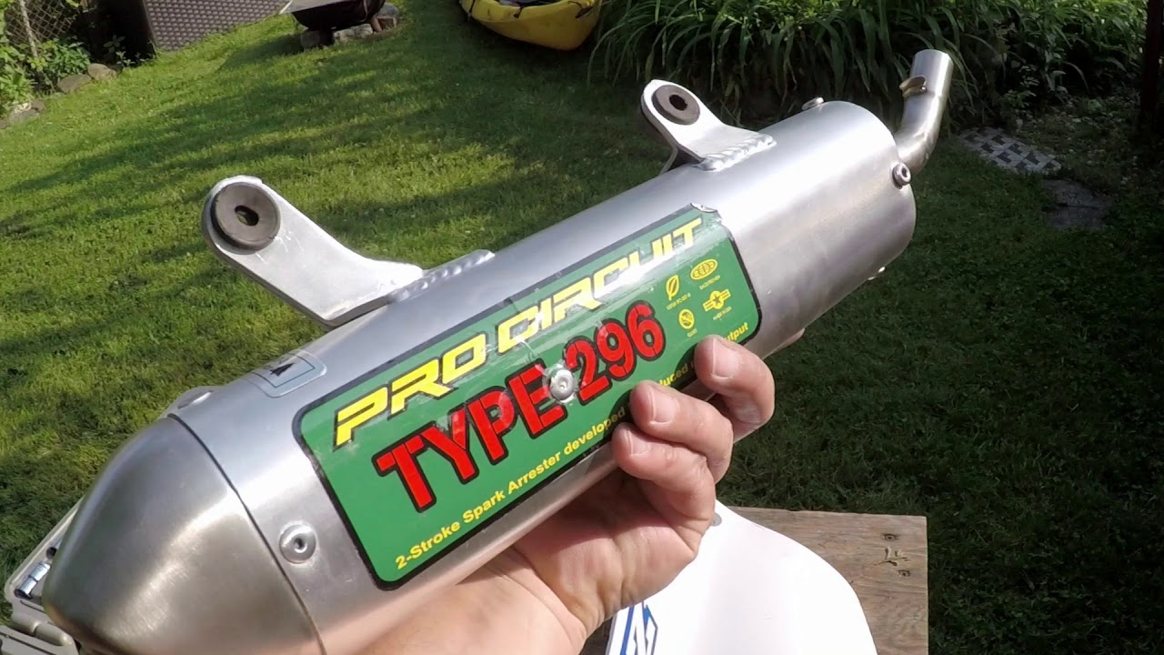 DIRT BIKE YZ125 silencer replacement 5 31 19