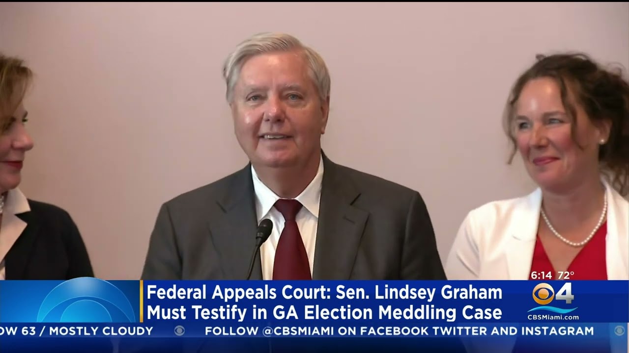 Sen. Lindsey Graham Ordered To Testify In Georgia Election Probe