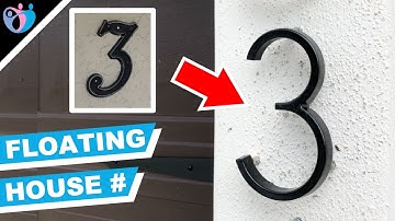 how to install floating house numbers