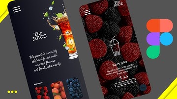 Juice app UI Design - Figma