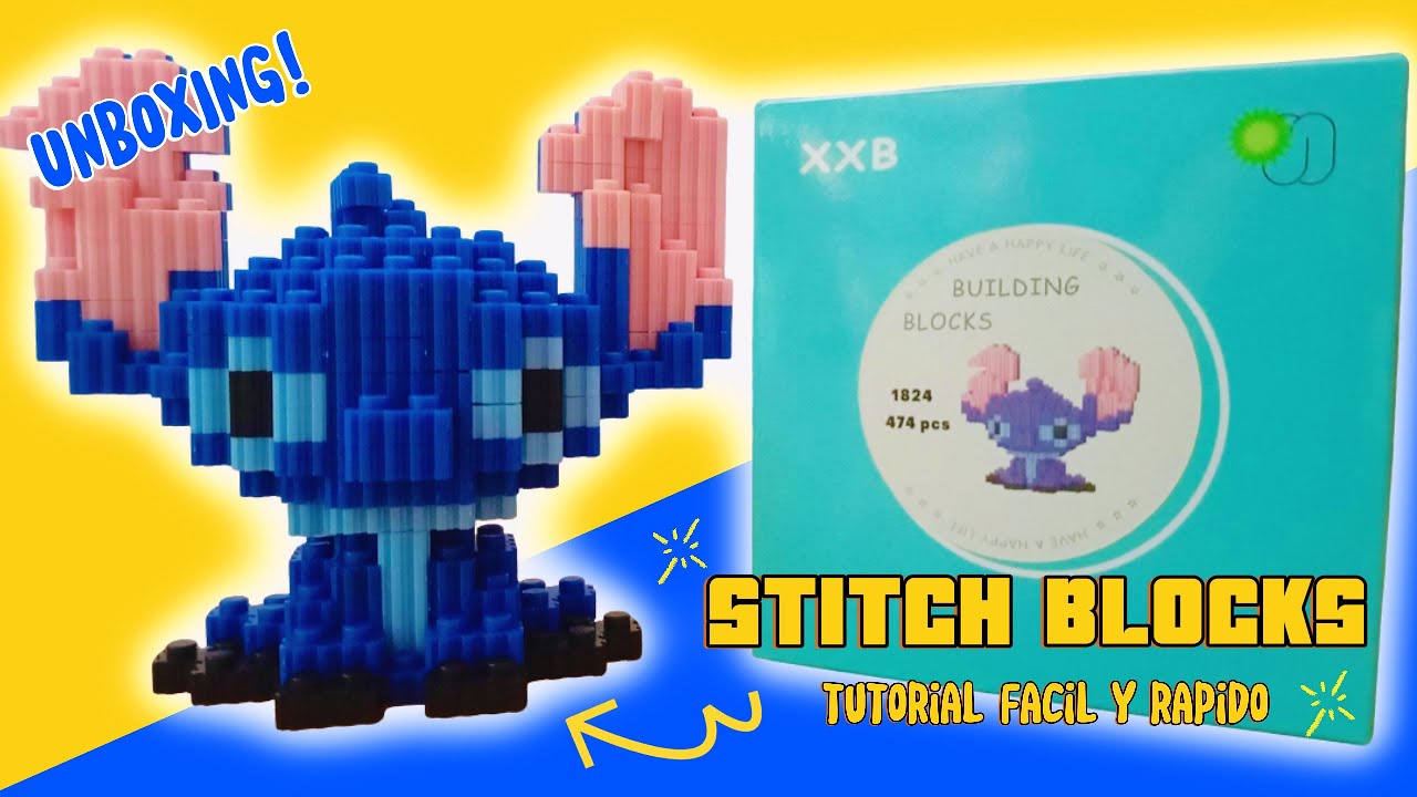 TUTORIAL STITCH MAGIC BLOCK | ARMALO FACIL Y RAPIDO | UNBOXING #stitch #lego #diy #speedbuild #asmr