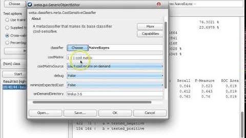 Weka Tutorial 39: Cost Sensitive Learning (Classification)