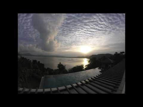 HD Sunset time lapse from Villa Padma, Phuket