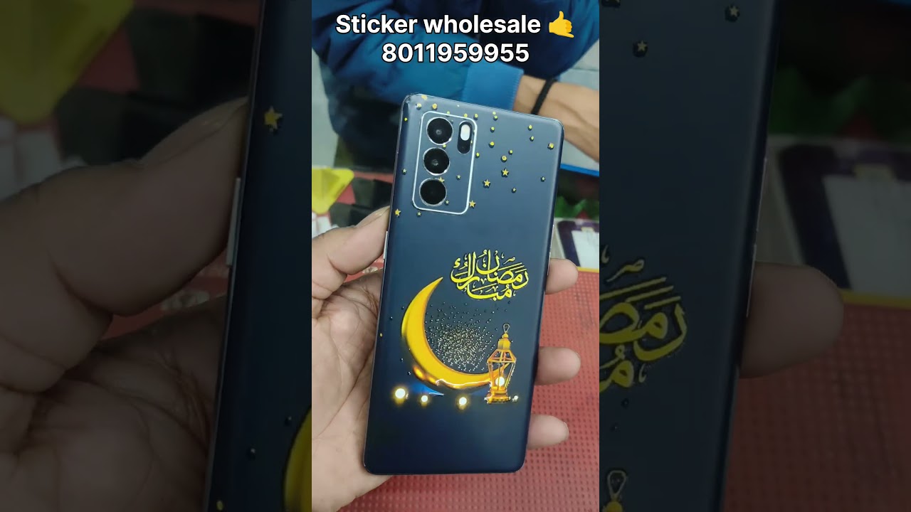 Mobile Sticker Wrapping Both Side #sticker #modernmart