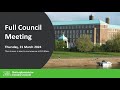 Full council meeting