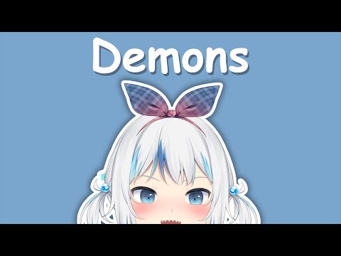 Hololive Song Gawr Gura Sing 唱歌 Imagine Dragons Demons With Lyrics