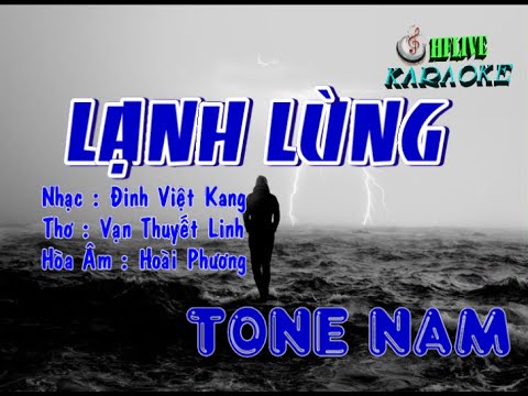 Karaoke Lạnh Lùng ( Tone Nam - Beat Gốc HFlive ) - youtube