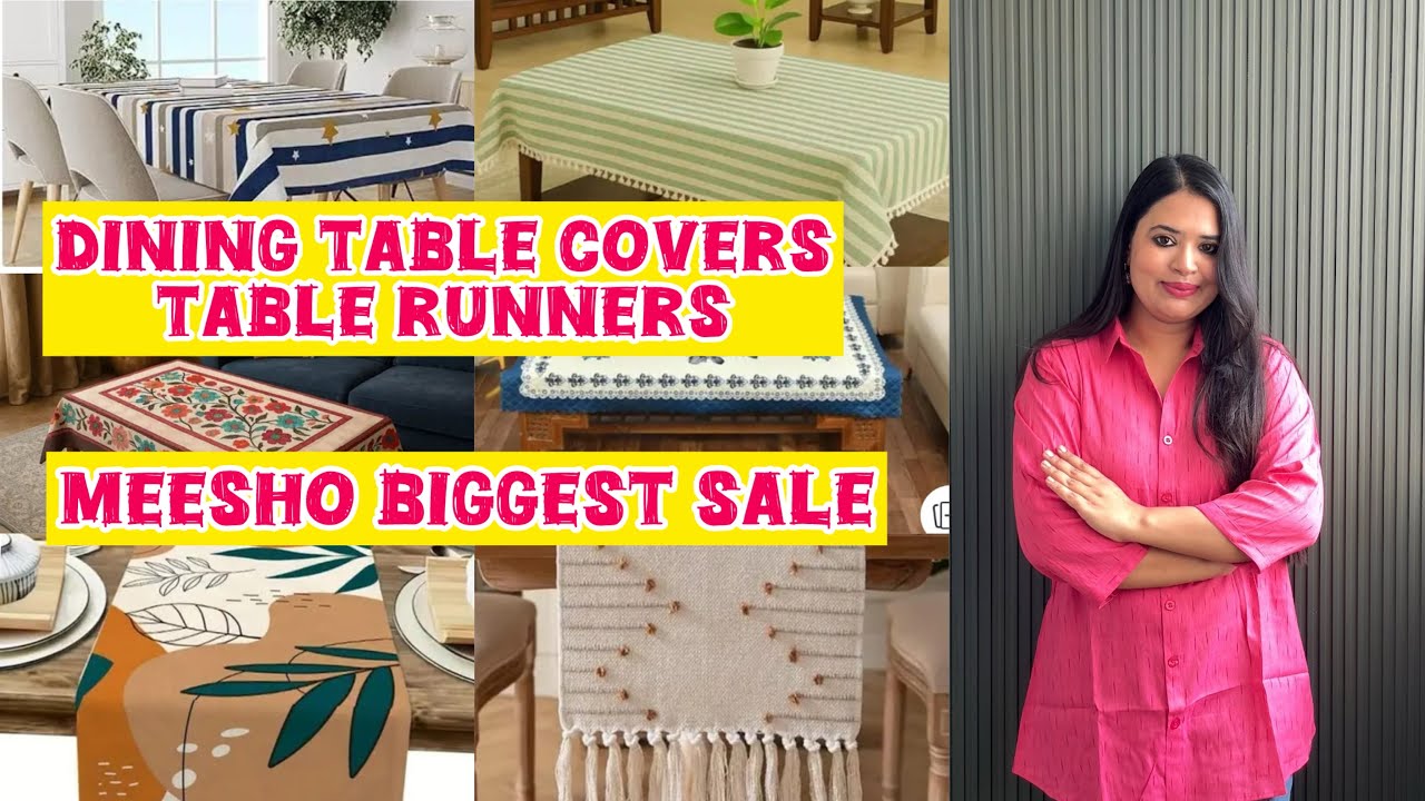 Dining Table Covers, Table Runners |MEESHO HAUL | CHEAPEST PRICE - YouTube