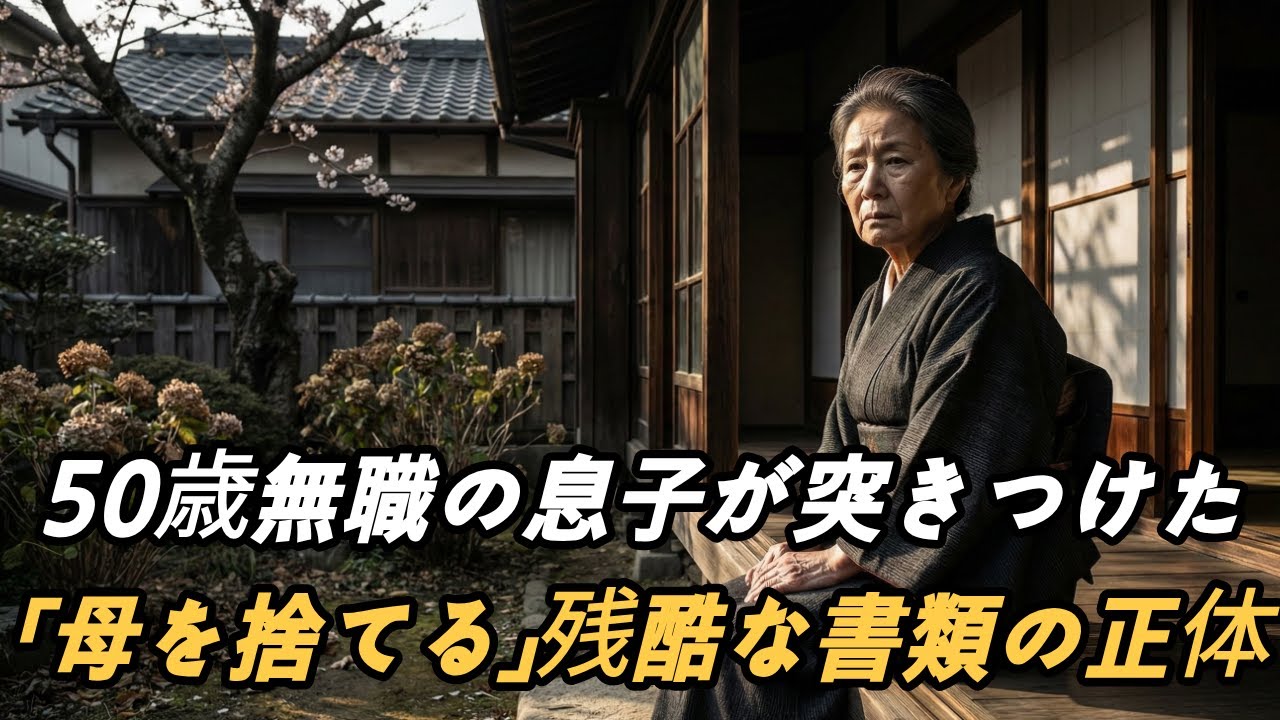 【実話】50歳無職の息子が突きつけた「母を捨てる書類」の正体。72歳の私が最後に食べた自由のお茶漬け | シニアの悩み | 感動の実話 | 家族の裏切り | スカッと | 親子の縁