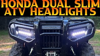 Honda Rancher, Foreman, Rubicon led headlight install!