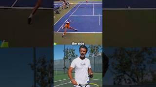 Crazy defensive skills, incredible point #tennis #tennisvideo #tennislove