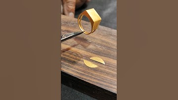 How Make Gold Box Ring #youtubeshorts #shorts #goldjewellery @GoldSmoothTechnique