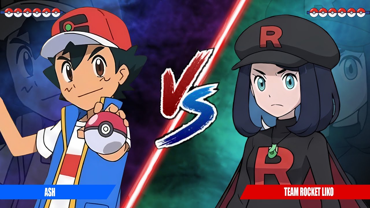 Pokémon Battle Multiverse: Эш против команды Ракета Лико