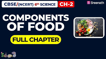 Components of Food - Full Chapter | CBSE Class 6 Science Chapter 2 | Sreenath Academy