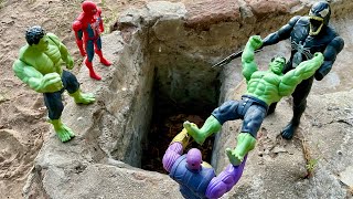Aaj Baby Hulk ko andheri gufa mein daal diya 🕳️Gadi wala cartoon 💀Hulk vs Thanos