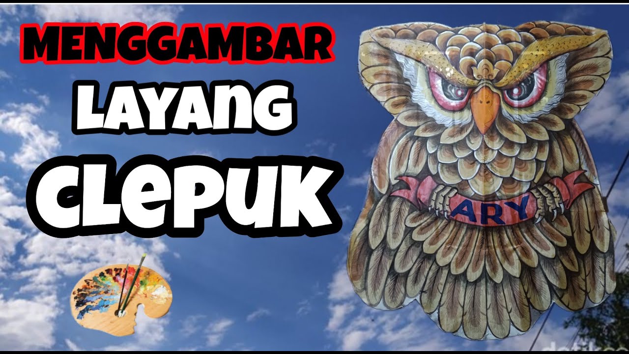 MENGGAMBAR layang clepuk - YouTube