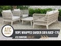 Rope wrapped outdoor sofa set rasf170  atc furniture  2019