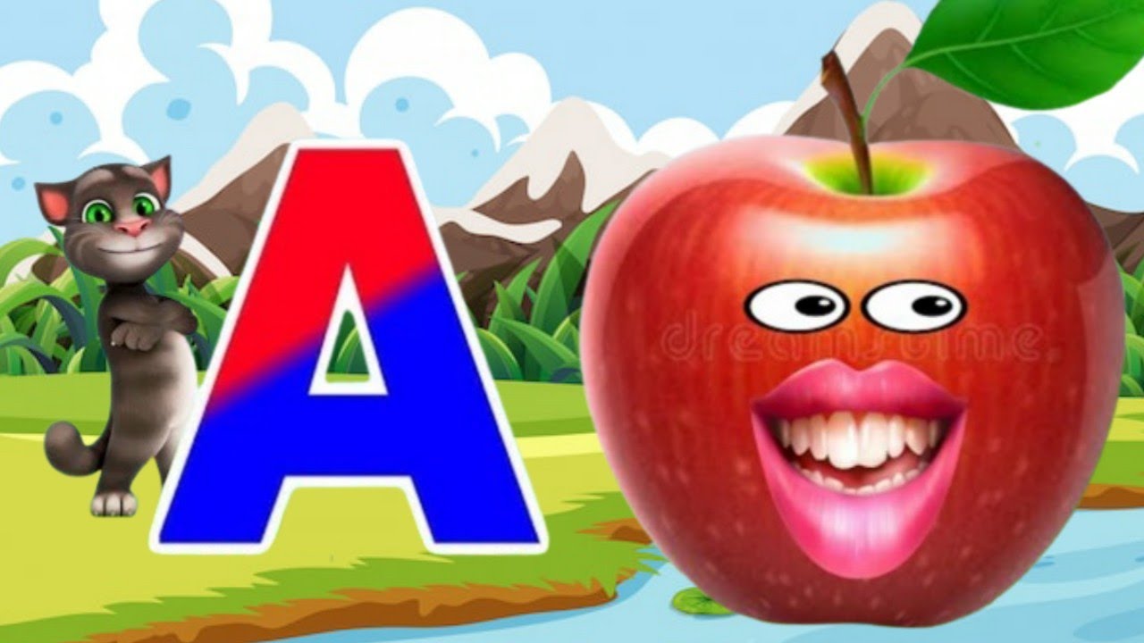 abc phonics song for kids | a for apple b for ball with phonics song ...