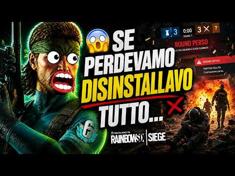 😱 If we lost I would UNINSTALL everything... Rainbow Six Siege