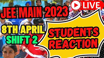 Live Reactions video | JEE MAIN 2023 shift 2 | Kota Pulse By Unacademy