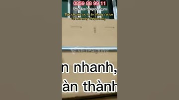 Dây chuyền sản xuất, in ấn thùng carton tự động, hiện đại tại Vietpacking,