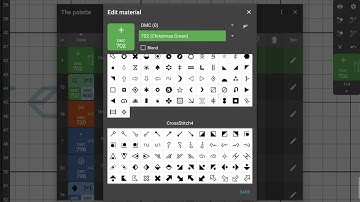 Material Editor in Cross stitch Paradise 2.0 #crossstitch #flosstube