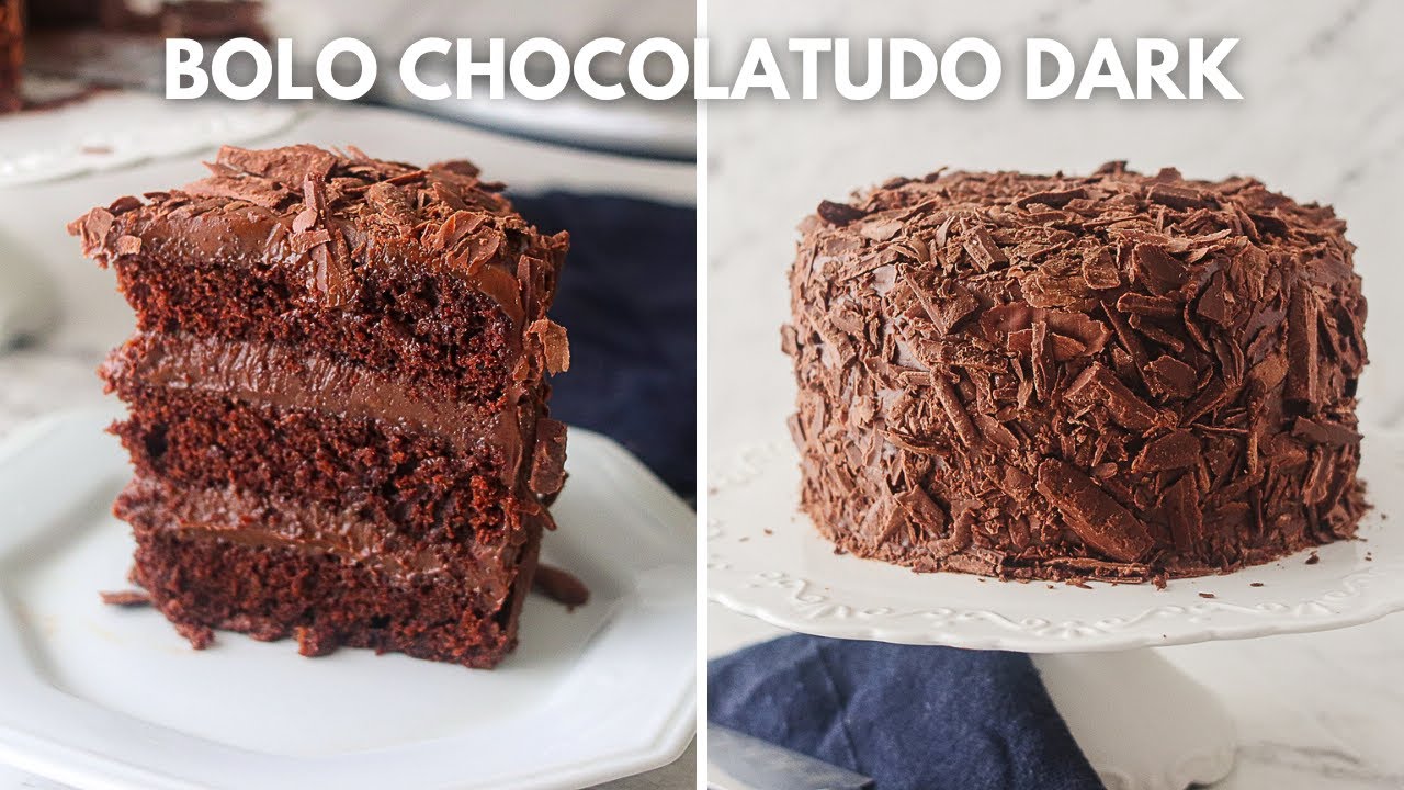 BOLO DE CHOCOLATE ÚMIDO COM RASPAS DE CHOCOLATE | DARK | Day Flaubert