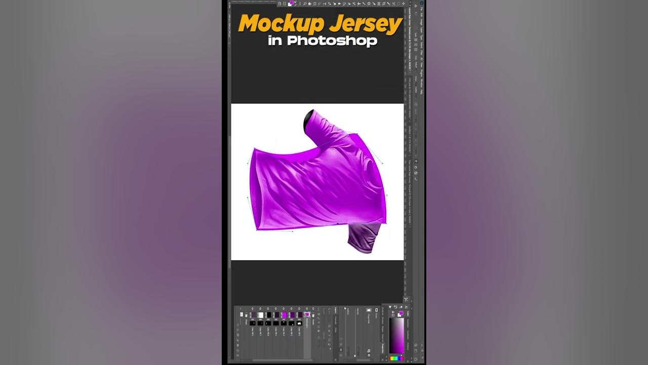 Mockup Jersey | Photoshop Tutorial Part4 #shorts