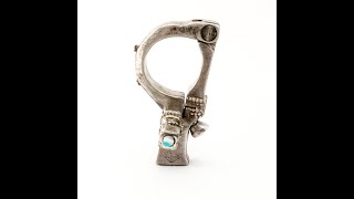 Mens Ear Weights Mens & Womens Designer Silver Ear Weights Ankh Ear Weights Lugdun Artisans