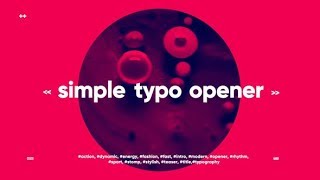 Premiere Pro Template: Typo Opener