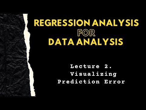 ვიდეო: რა არის პროგნოზის შეცდომა რეგრესიაში?