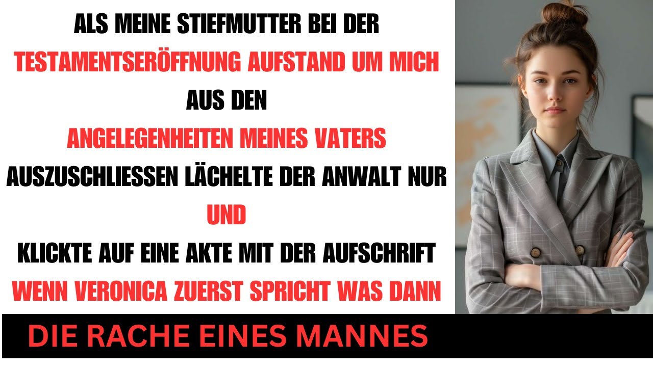 Meine Stiefmutter strich mich aus Papas Firma beim Verlesen des Testaments begann es