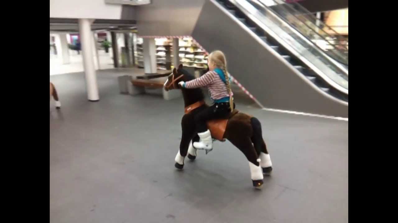 Horse riding at the shopping mall YouTube