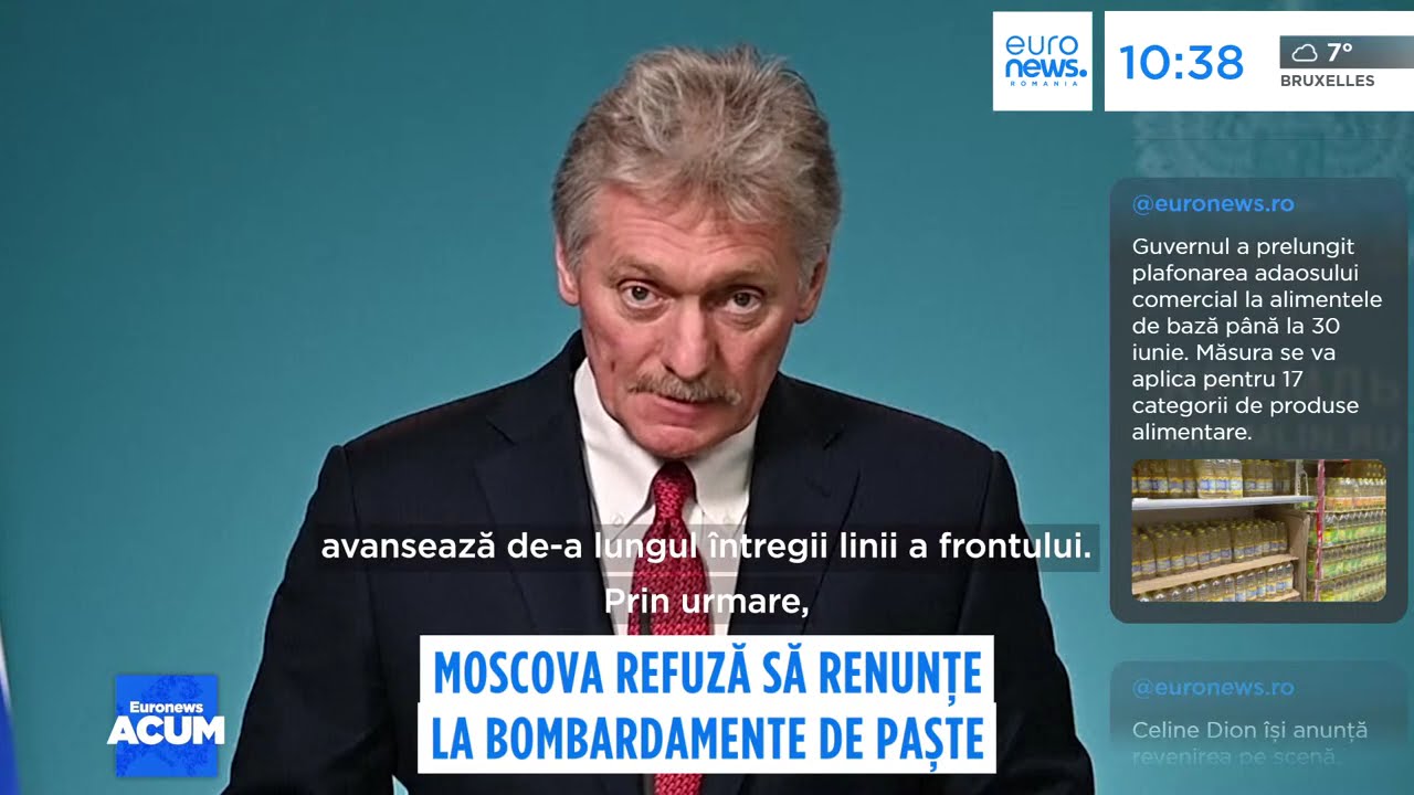 Rusia a refuzat propunerea lui Zelenski pentru un armistițiu în timpul sărbătorilor pascale.