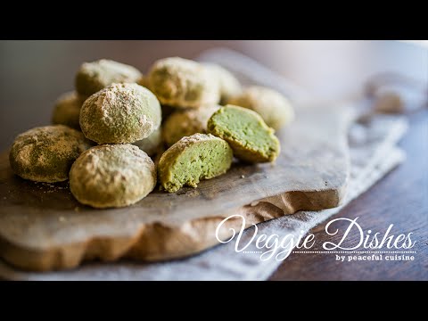 混ぜて焼くだけ 抹茶ときなこのスノーボールの作り方how To Make Matcha And Kinako Snowballs Veggie Dishes By Peaceful Cuisine Youtube